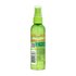 Back label of Garnier Fructis Sleek Gloss hair spray showing ingredients, usage directions, and product details for frizz control and 48-hour intense shine.