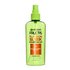 A front visual of the product packaging of the Garnier Sleek & Smooth Flat Iron Perfector Straightening Mist. This hair styling product provides up to 450 degrees of heat protection.