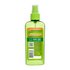 A back visual of the product packaging of the Garnier Sleek & Smooth Flat Iron Perfector Straightening Mist. This hair styling product provides up to 450 degrees of heat protection.