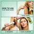 The Garnier Sleek & Smooth Flat Iron Perfector Straightening Mist can be applied in 3 simple steps. Apply evenly on hair before using heated tols as a first step after washing on damp, towel-dried hair.