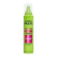 Garnier Fructis Sky-Hi Volume Mousse with styling lift complex for extreme hold, lift, and volume.