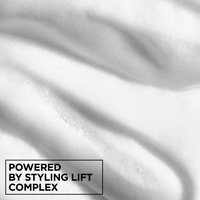 Garnier Fructis Sky-Hi Volume Mousse powered by styling lift complex for long-lasting lift and volume without stiffness.