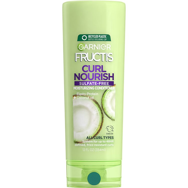 Front view of Curl Nourish Conditioner for Resistant Curls.