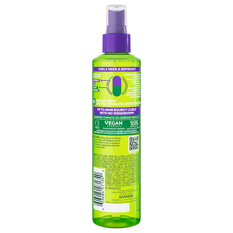 Fructis Curl Refresher Spray back view