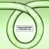 A stylized green liquid loop with bubbles, highlighting the ingredients "VEGAN PROTEIN + COCONUT OIL."