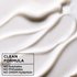 A close-up of white cream texture, with text proclaiming "CLEAN FORMULA" and listing what it's formulated without: "NO Sulphates, NO Phthalates, NO DMDM Hydantoin."