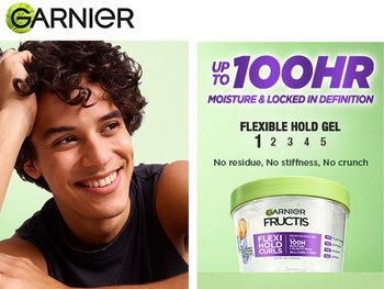 Flexi Hold Curls Gel for 100 hours of moisture and definition - Garnier