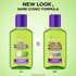 Side-by-side comparison of old and new curl multi-use oil bottle designs, announcing an updated look with the same 72% breakage-reduction formula for all curl types.