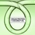 Ingredient graphic for Garnier Fructis Curl Nourish: showcasing the power of vegan protein and coconut oil infused formula for stronger, more hydrated curls.