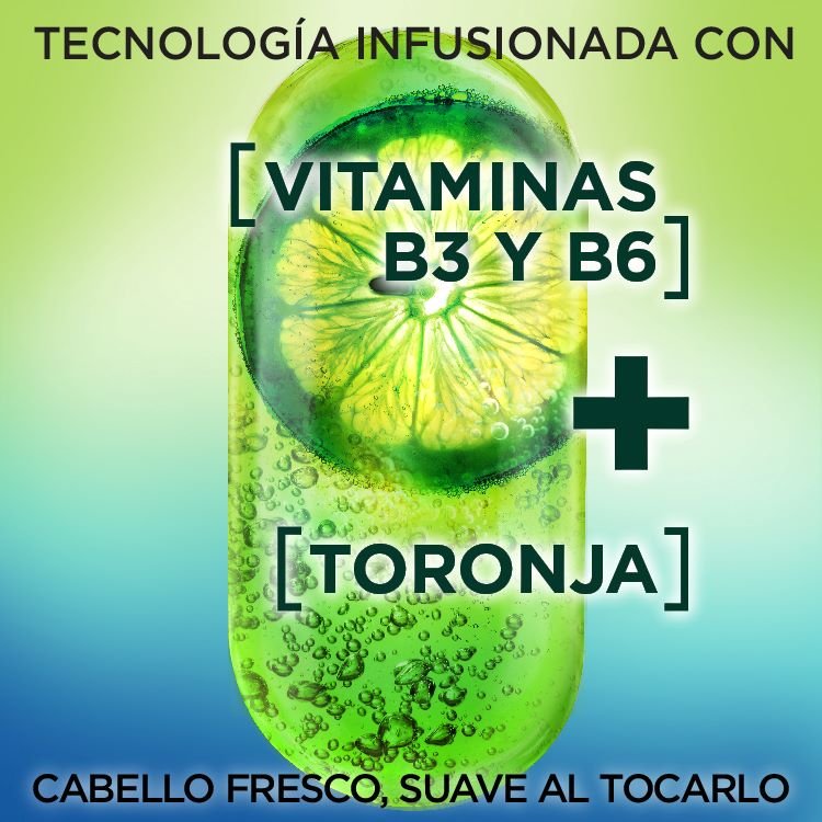 Technology infused with vitamins B3 and B6, and Grapefruit