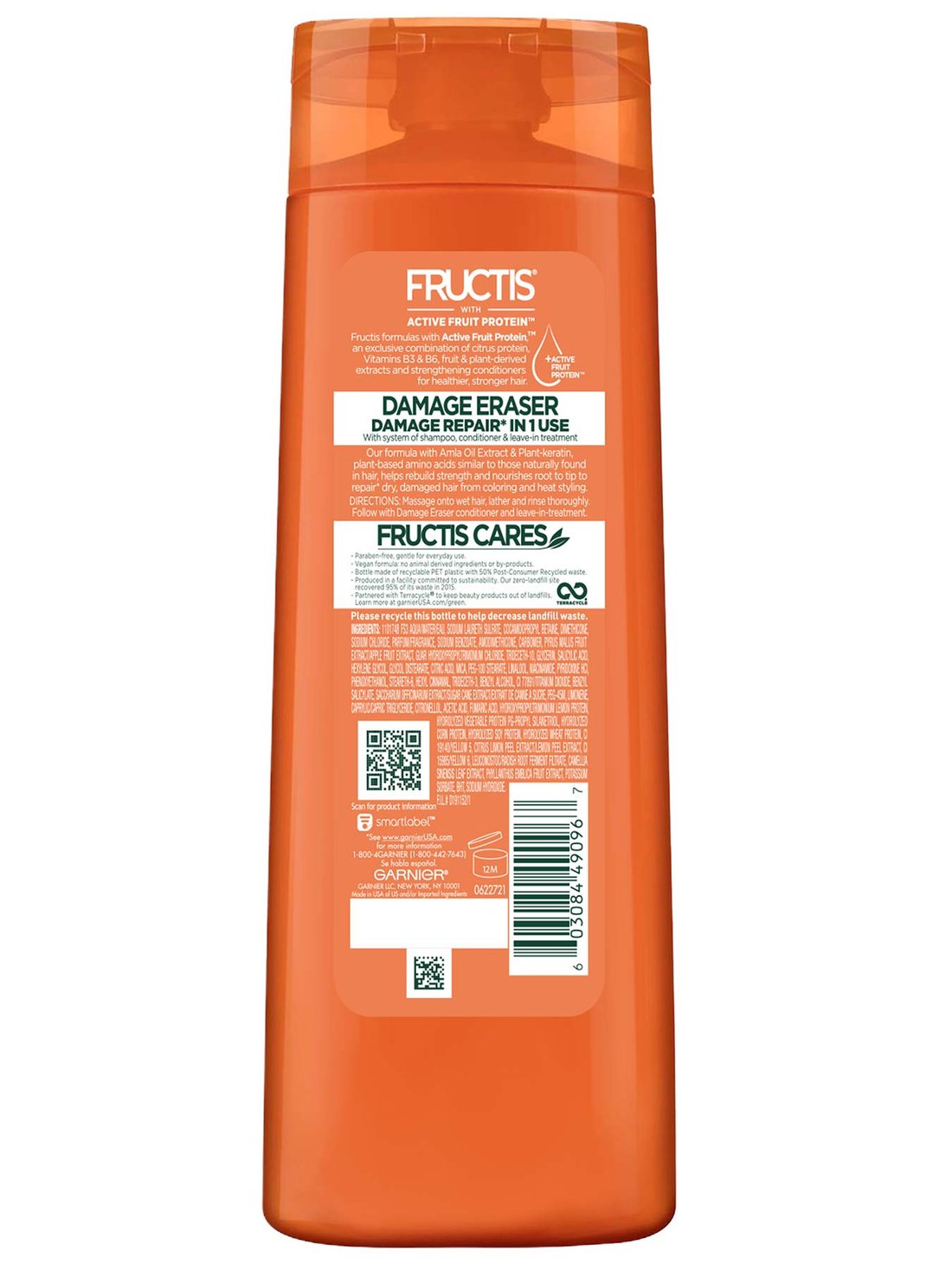 Damage Eraser Shampoo for Damaged Hair Garnier Fructis