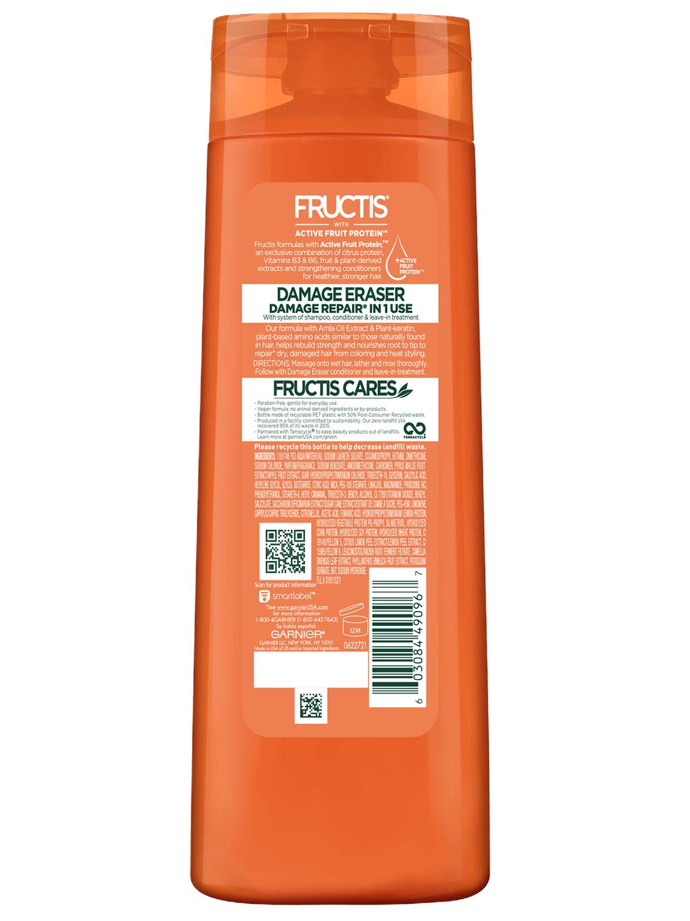 Back view of Damage Eraser Shampoo for Damaged Hair.
