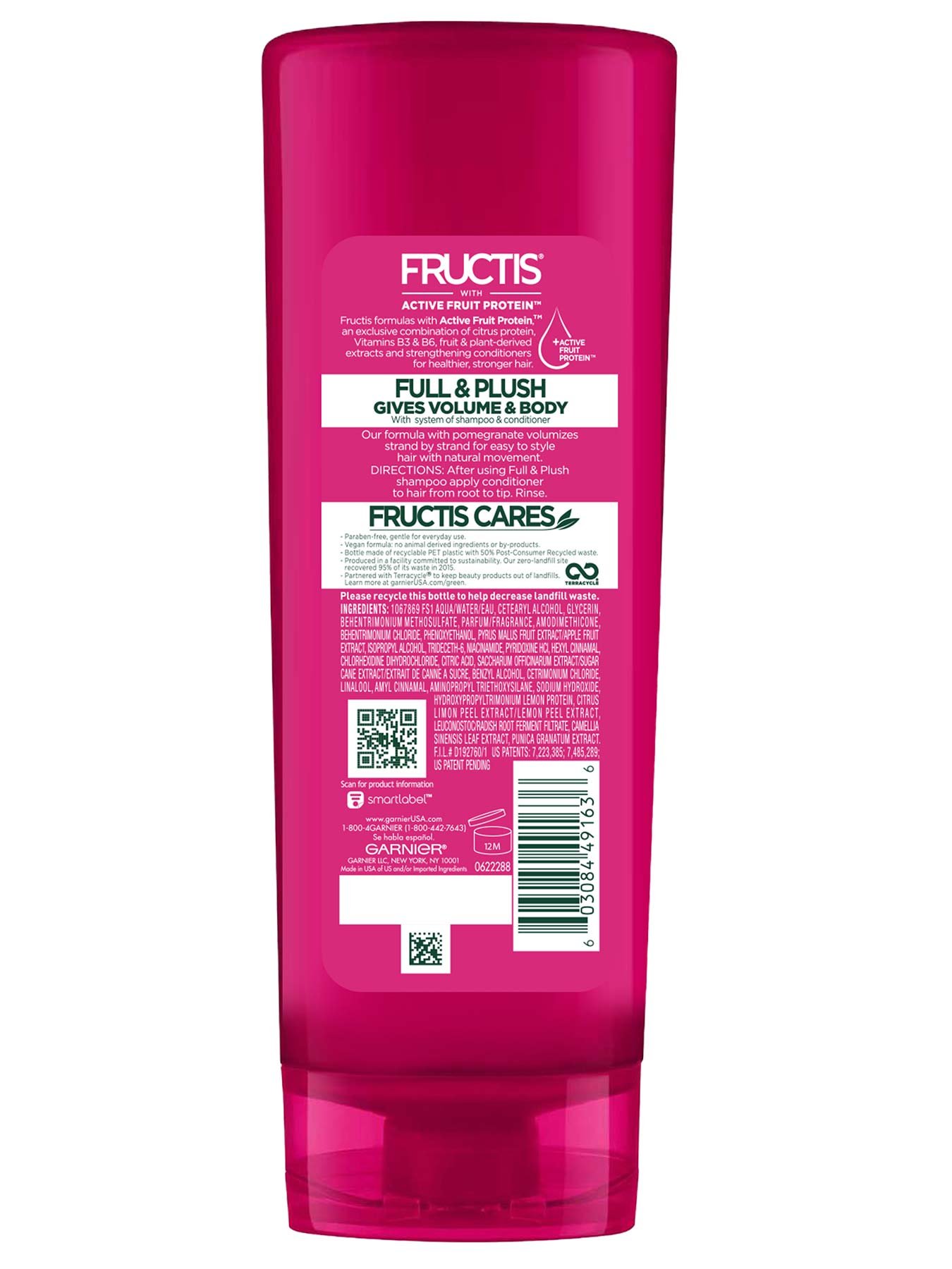 Back view of Full and Plush Conditioner for Fine Hair.
