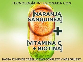 Technology infused with biotin, vitamin C, blood orange