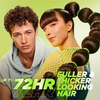 Up to 72 hours of fuller and thicker looking hair