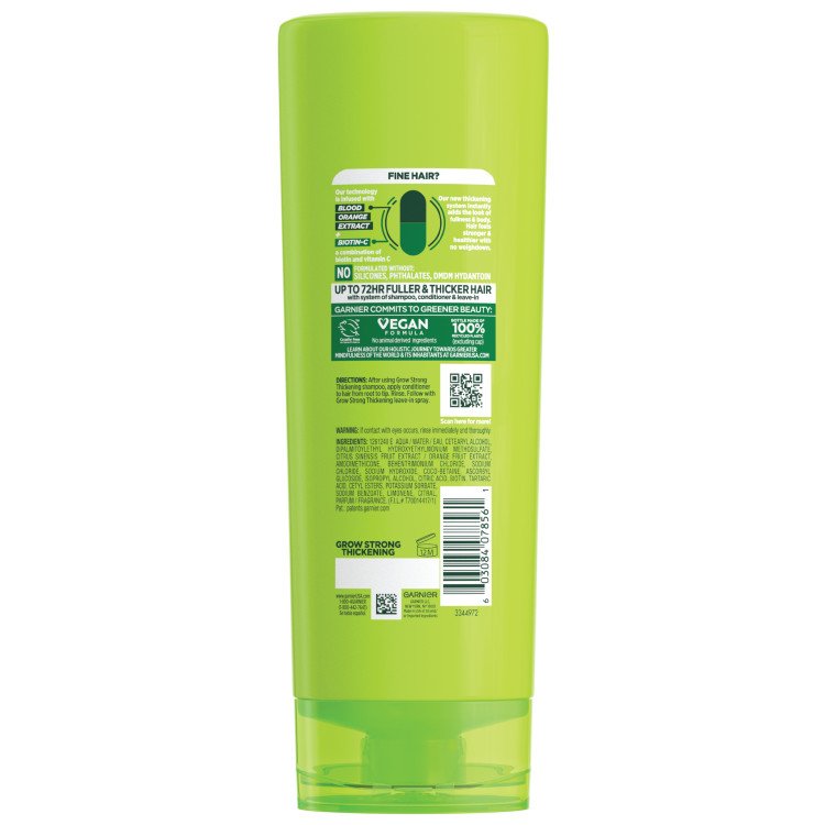 Fructis Grow Strong Thickening Conditioner Back Pack Shot