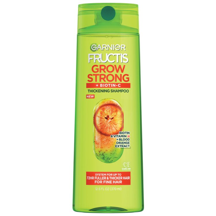 Volume and bounce Fructis Grow Strong Thickening Shampoo Garnier