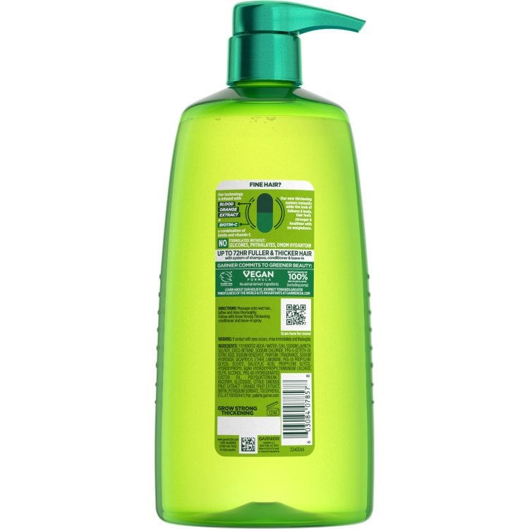 Fructis Grow Strong Thickening Shampoo Back Pack Shot