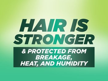Hair is stronger and protected from breakage, heat and humidity