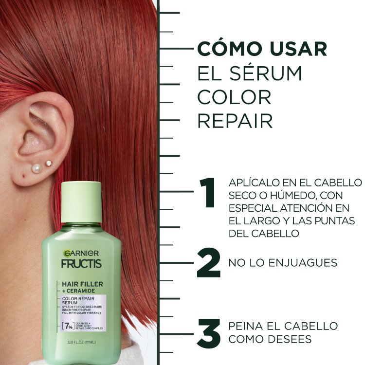 How to use strength repair serum: apply evenly to dry or damp hair, do not rinse, then style as desired