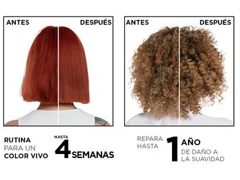 Before and after, system for inner fiber repair, outer visible transformation