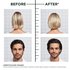 Before and after results of female and male using Hair Filler + Polypeptides Fullness Repair system