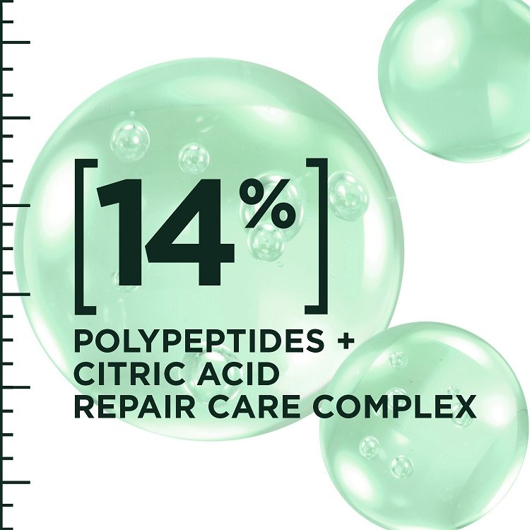 Uses 14% of polypeptides + citric acid repair care complex