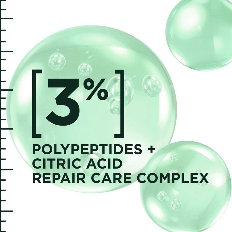 Uses 3% of polypeptides + citric acid repair care complex