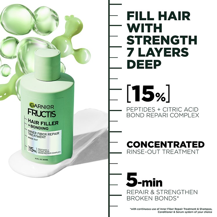 Hair Filler + Bonding Inner Fiber Repair Treatment fills hair with strength