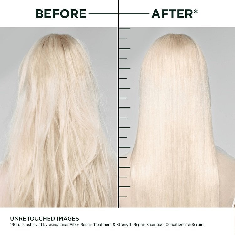 Before/After using Pre-Shampoo Hair Filler Treatment