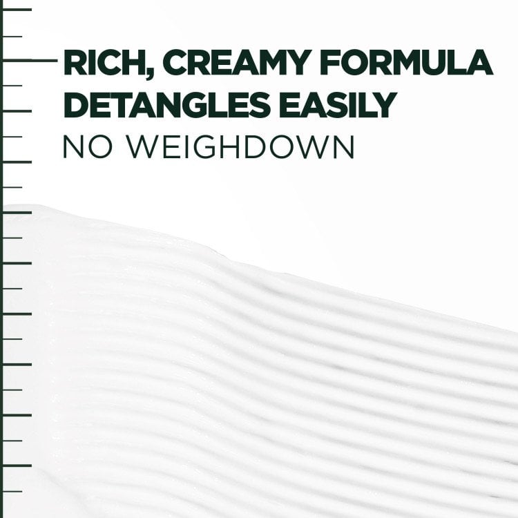 Rich, creamy formula detangles easily with no weighdown