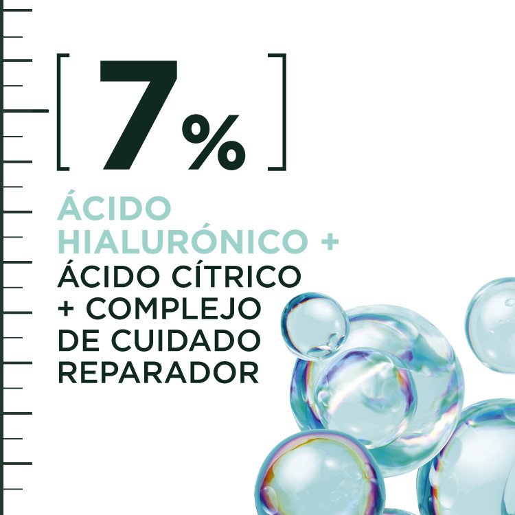 7% hyaluronic acid + citric acid + repair care complex