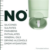 No silicones, sulfates, parabens, phthalates, mineral oils, drying alcohols, and DMDM hydantoin