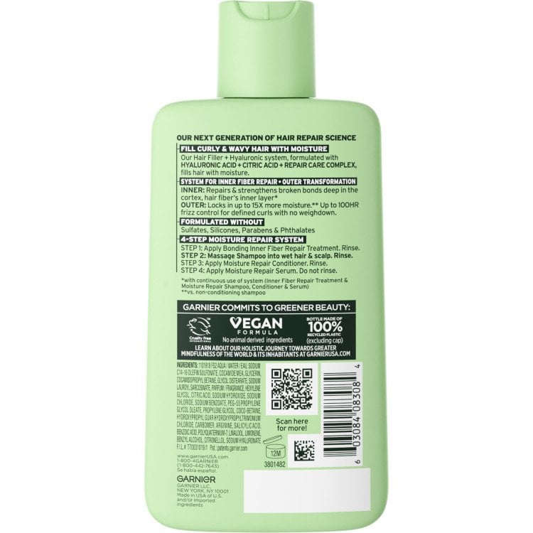 Hair Filler + Hyaluronic Moisture Repair Shampoo Back Pack Shot
