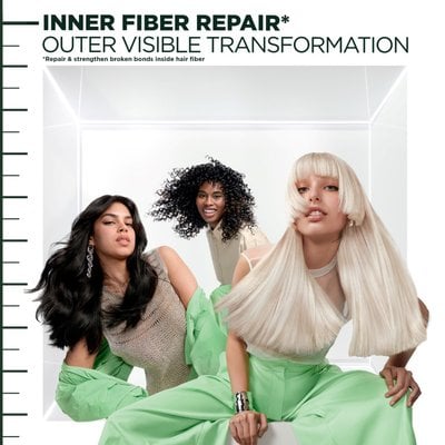 Hair Filler + Vitamin Cg Strength Repair provides inner fiber repair and outer visible transformation