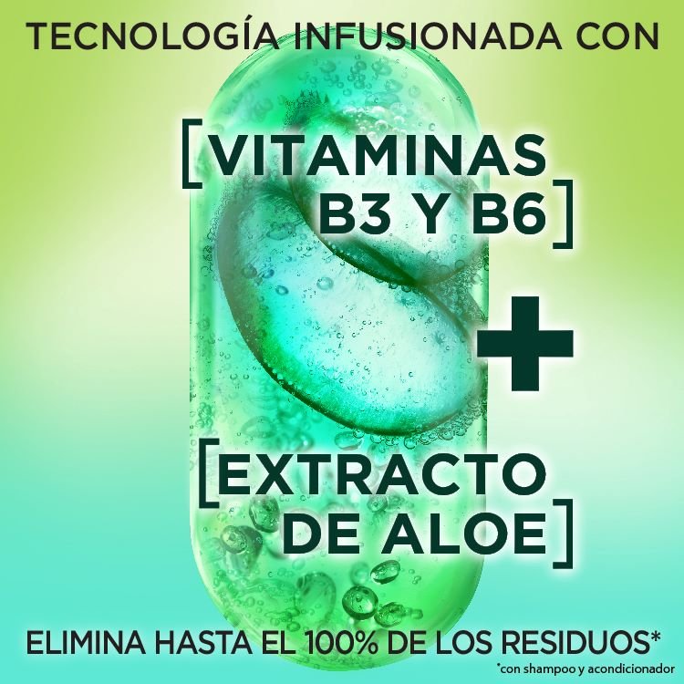 Technology infused with vitamins B3 & B6 and Aloe Extract