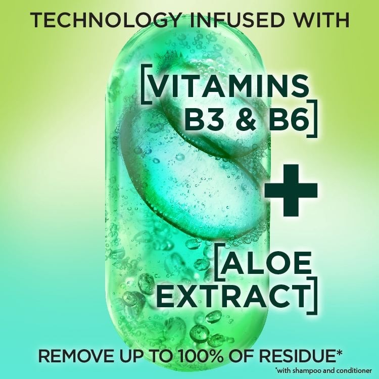 Technology infused with vitamins B3 & B6 and Aloe Extract