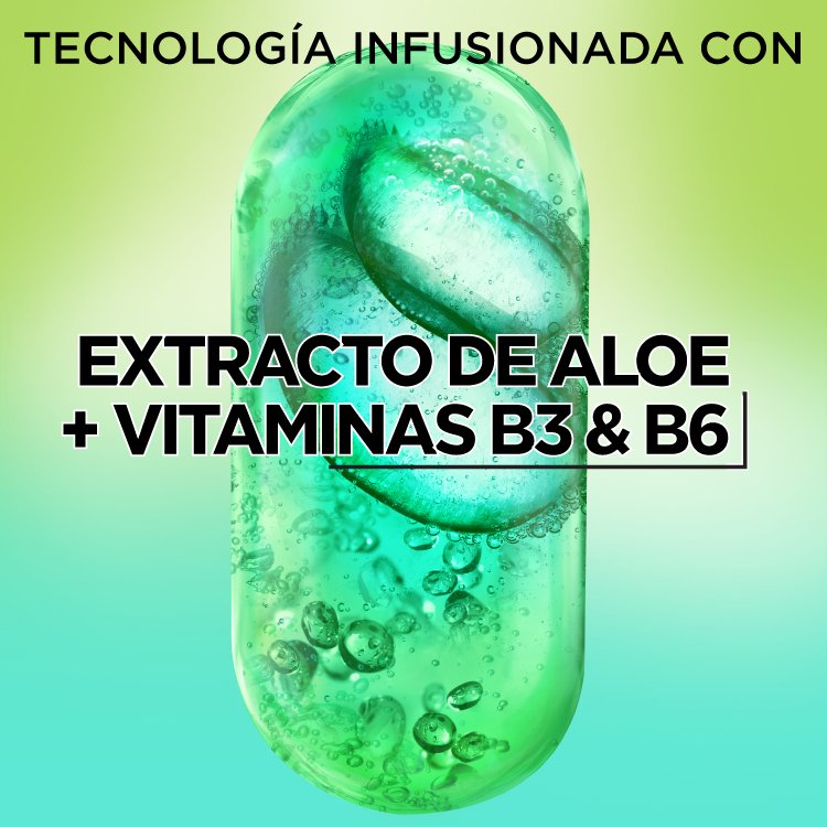 Technology infused with aloe extract and vitamins B3 and b6