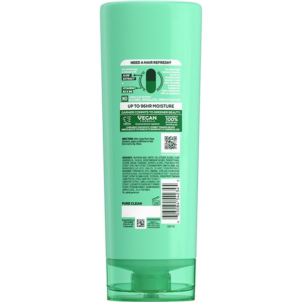 Fructis Pure Clean Conditioner for lasting moisture Garnier