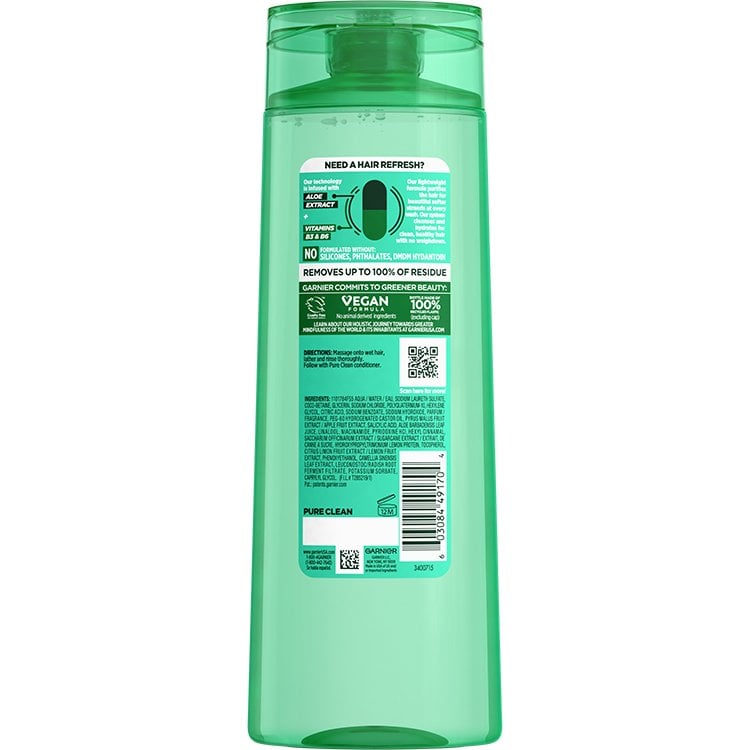 Fructis Pure Clean Shampoo Back Pack Image