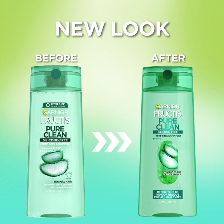 Fructis Silicone-Free Purifying Pure Clean Shampoo - Garnier