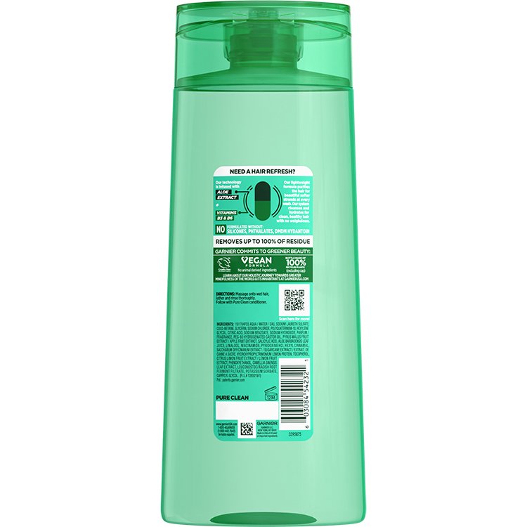 Fructis Pure Clean Shampoo Back Pack Image