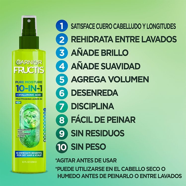 Fructis Pure Moisture 10-in-1 Benefits