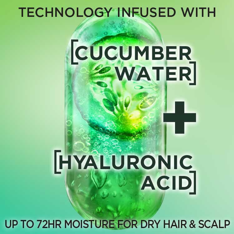 Technology infused with cucumber water and hyaluronic acid