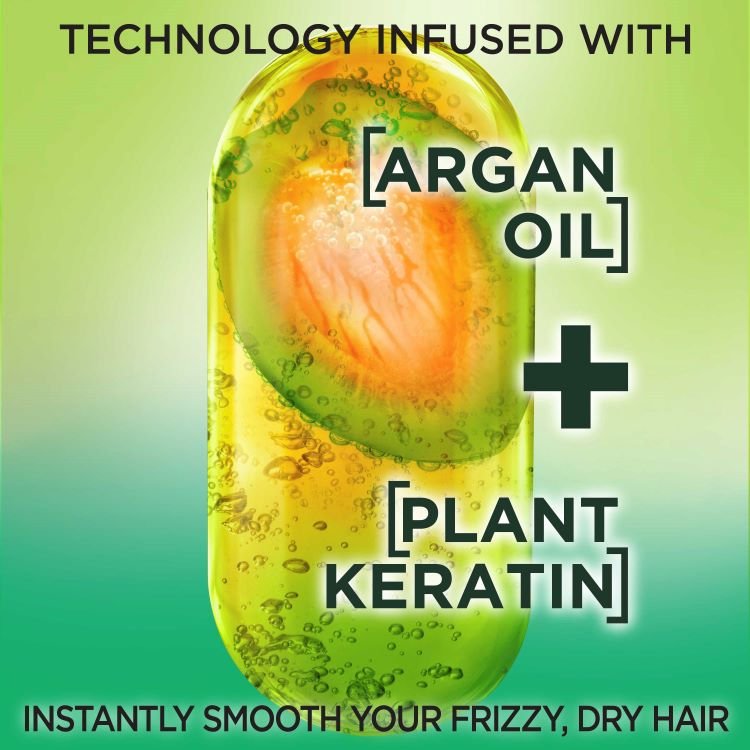 Technology infused with argan oil and plant keratin