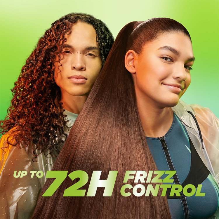 Up to 72 hours of frizz control