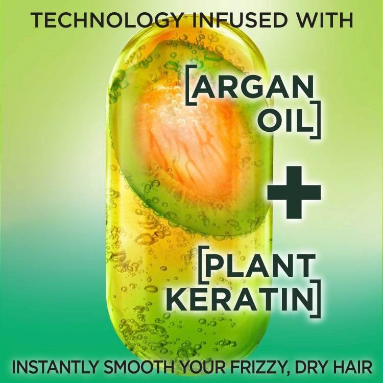 Technology infused with argan oil and plant keratin instantly smooths your frizz, dry hair