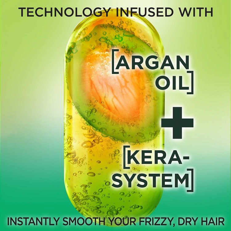 Technology infused with argan oil and kera-system