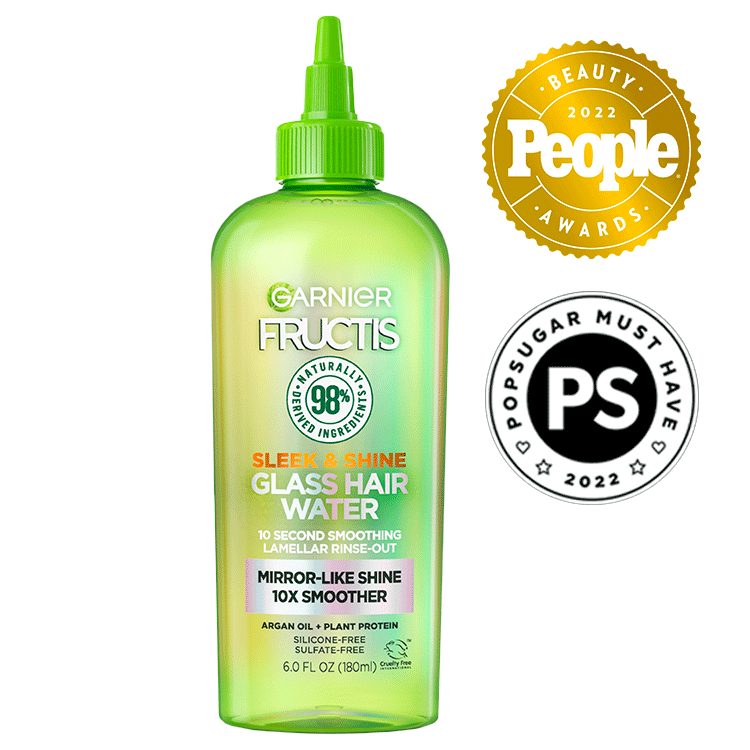 Glass-Like Shine, 10x Smoother – Sleek & Shine Glass Hair Water