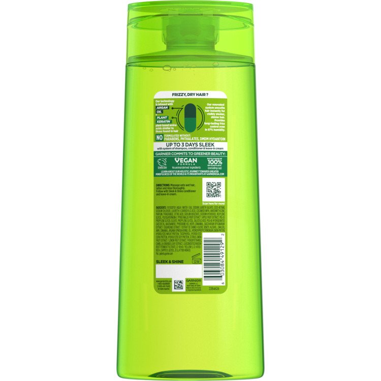 Fructis Sleek & Shine Shampoo Back Pack Image